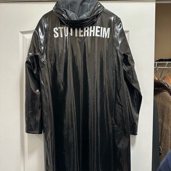 NWOT Shiny Stutterheim raincoat. L - Picture 2 of 3